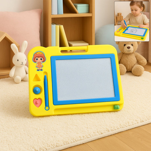 Children Magic Slate Pen Doodle Pad Erasable Drawing Easy Reading Writing Learning Graffiti Board Kids Gift Toy Magnetic Painting Sketch Pad for Baby Children (1 Pc Mix Color)